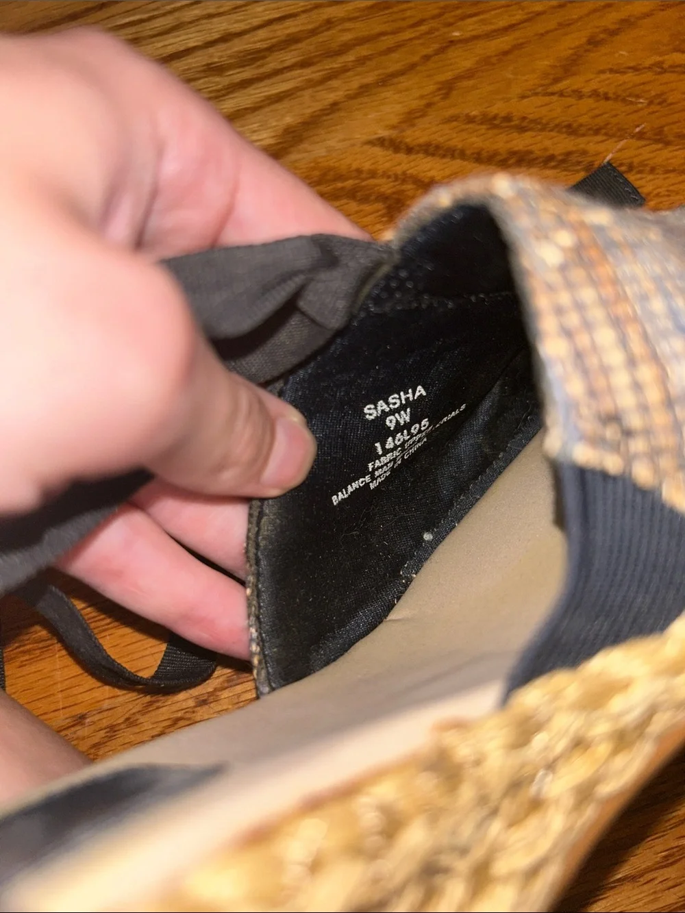 Life Stride espadrille wedge sandals, size 9W